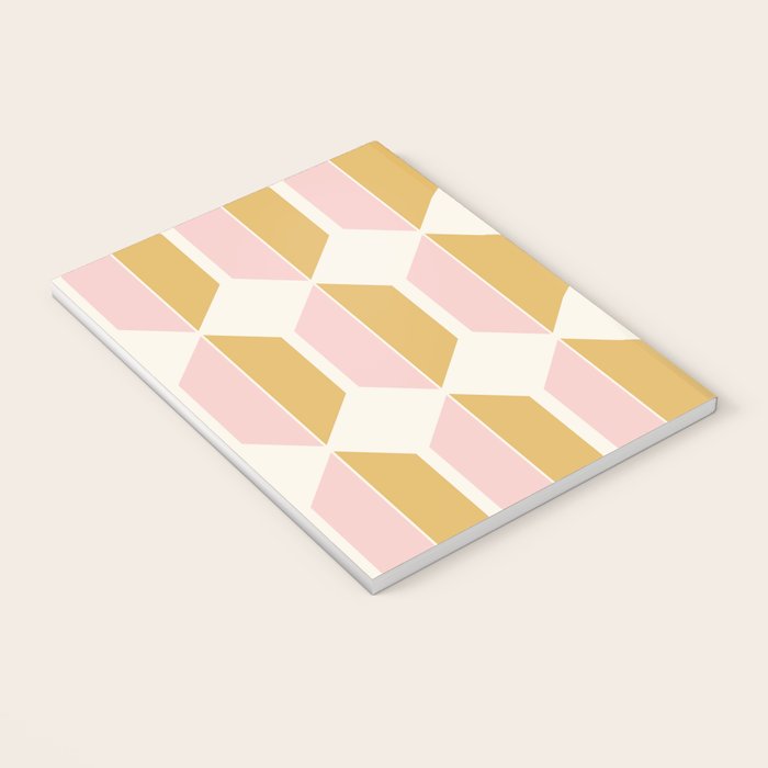 Zola Pattern Shapes - Sunrise Pink and Orange Notebook Gallery Image 3