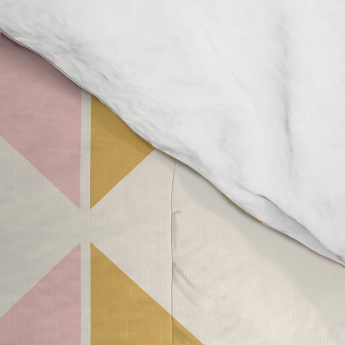 Zola Pattern Shapes - Sunrise Pink and Orange Comforter Gallery Image 4