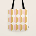 Zola Pattern Shapes - Sunrise Pink and Orange Tote Bag Gallery Image 1