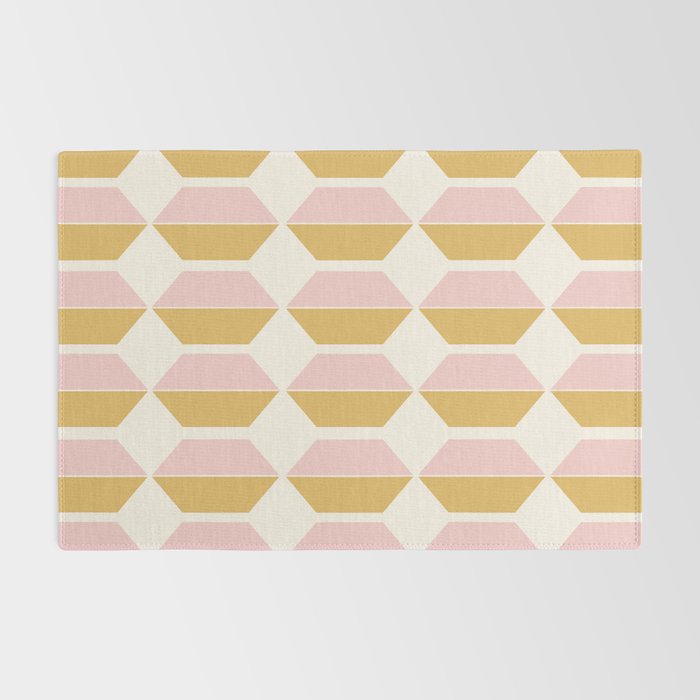 Zola Pattern Shapes - Sunrise Pink and Orange Rug Gallery Image 2