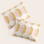 Zola Pattern Shapes - Sunrise Pink and Orange Pillow Sham Gallery Image 3