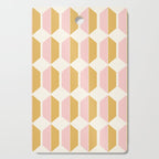 Zola Pattern Shapes - Sunrise Pink and Orange Cutting Board Gallery Image 1