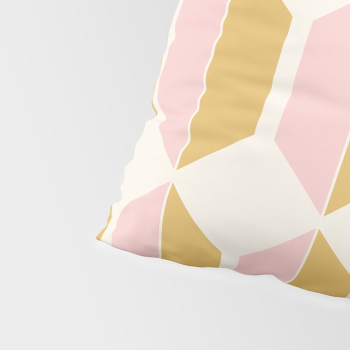 Zola Pattern Shapes - Sunrise Pink and Orange Pillow Sham Gallery Image 4