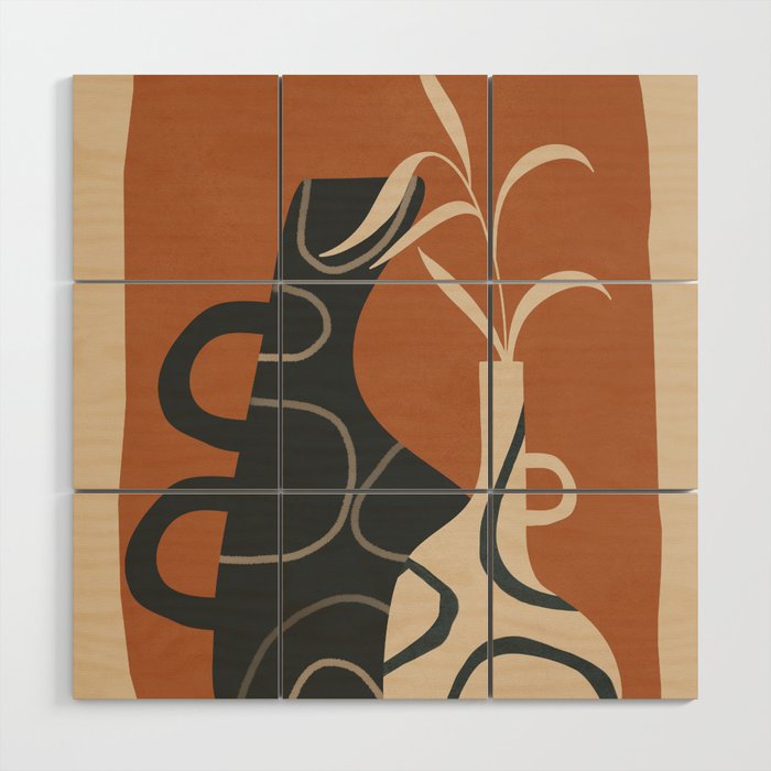 Abstract Ceramics 3 Wood Wall Art Gallery Image 1