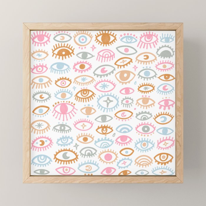 Mystical Eyes Mini Art Print Gallery Image 1