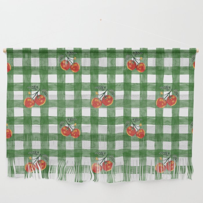 Tomato Gingham Wall Hanging Gallery Image 1
