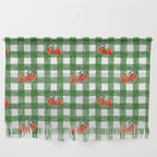 Tomato Gingham Wall Hanging Gallery Image 1