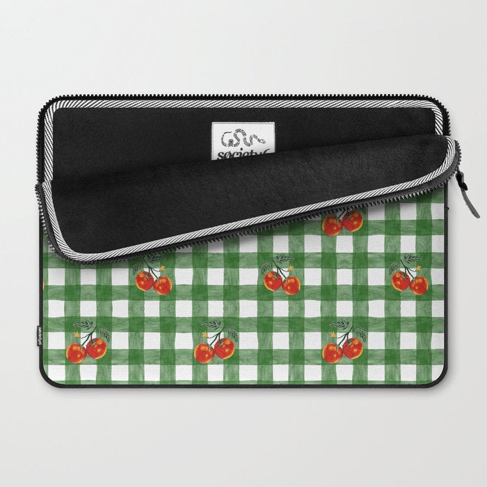 Tomato Gingham Laptop Sleeve Gallery Image 2