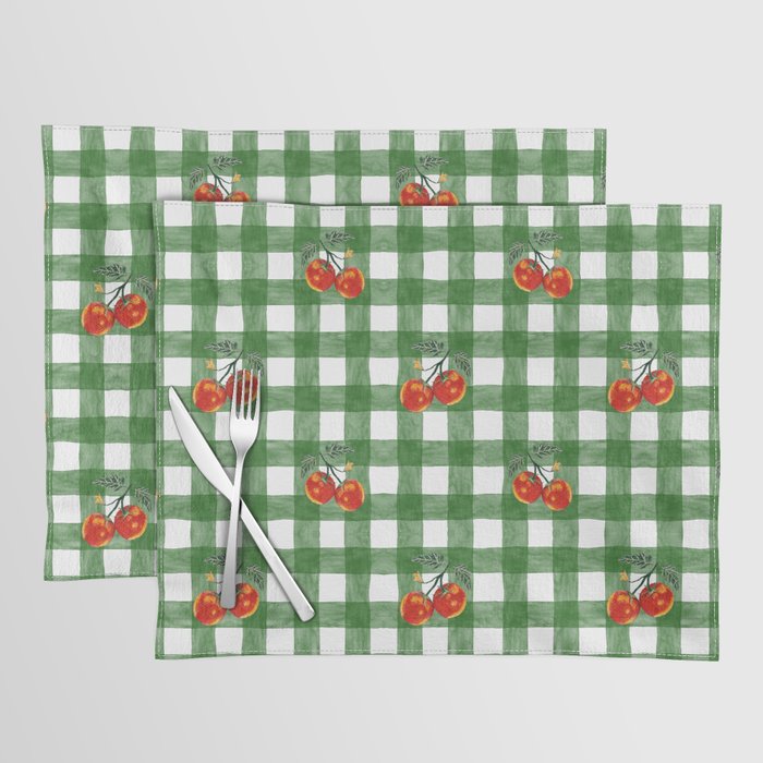 Tomato Gingham Placemat Gallery Image 1