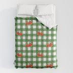 Tomato Gingham Duvet Cover Gallery Image 6