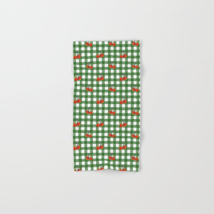 Tomato Gingham Towels Gallery Image 1