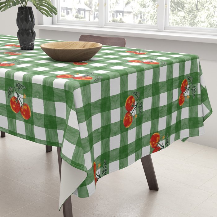Tomato Gingham Tablecloth Gallery Image 3