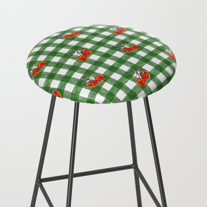 Tomato Gingham Stool Gallery Image 2