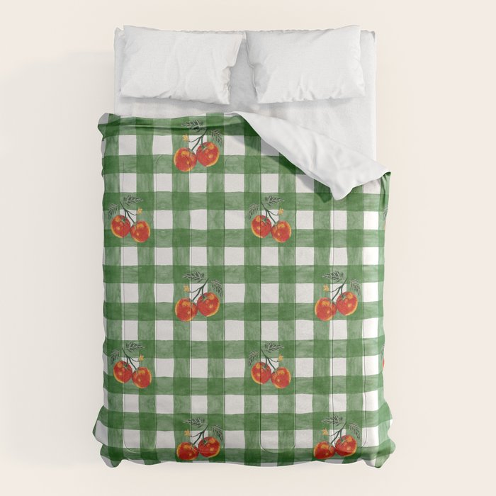 Tomato Gingham Comforter Gallery Image 6