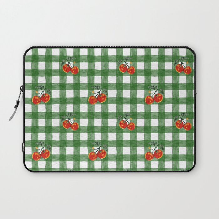 Tomato Gingham Laptop Sleeve Gallery Image 1