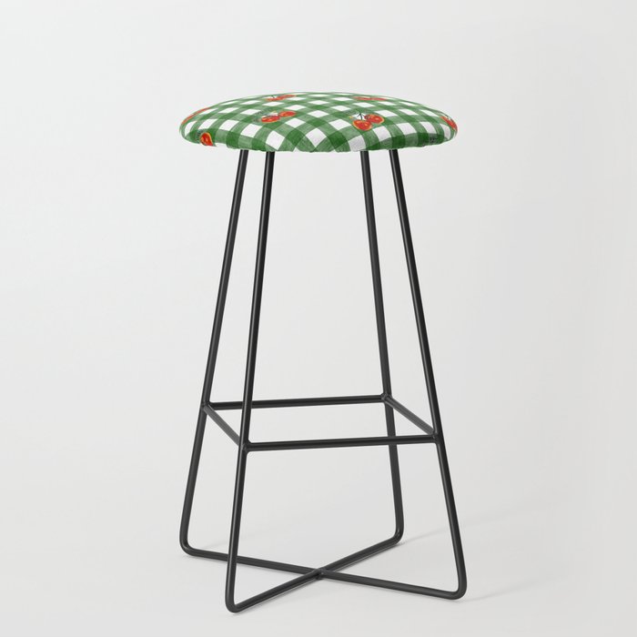 Tomato Gingham Stool Gallery Image 1