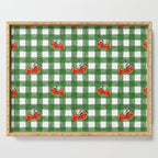 Tomato Gingham Serving Tray Gallery Image 1