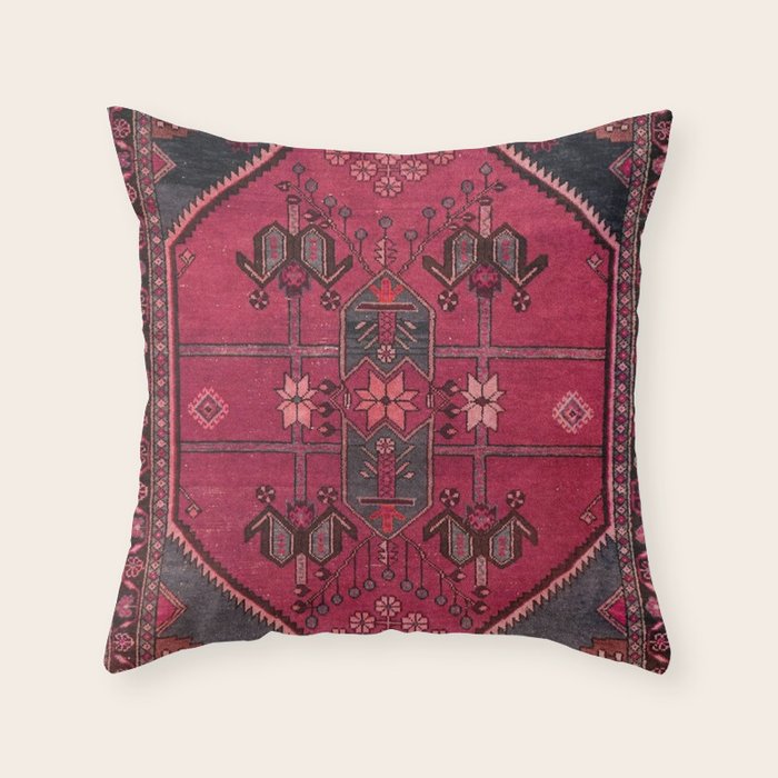 Bohemian Artwork Throw Pillow Gallery Image 1