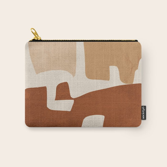 Modern Abstract Shapes 111 Carry All Pouch Gallery Image 1