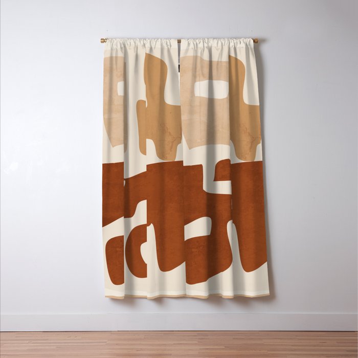 Modern Abstract Shapes 111 Window Curtain Gallery Image 3