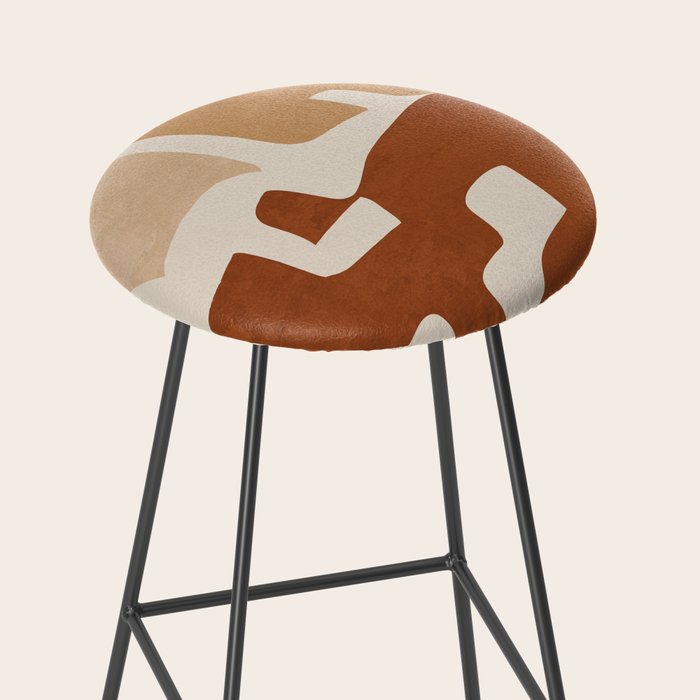 Modern Abstract Shapes 111 Stool Gallery Image 2