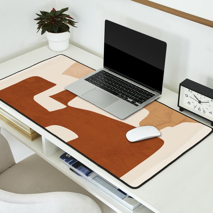 Modern Abstract Shapes 111 Desk Mat Gallery Image 2