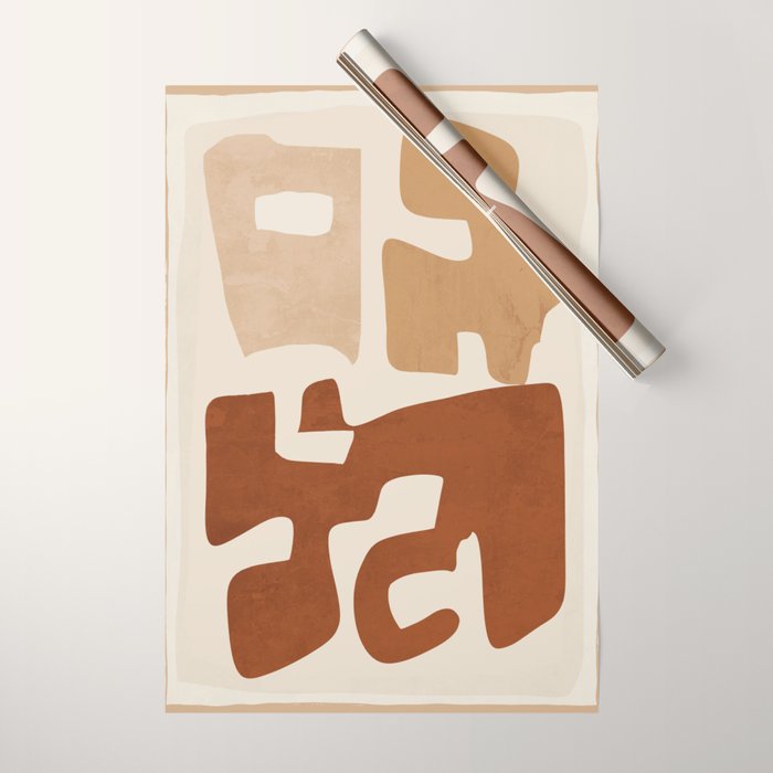 Modern Abstract Shapes 111 Wrapping Paper Gallery Image 1