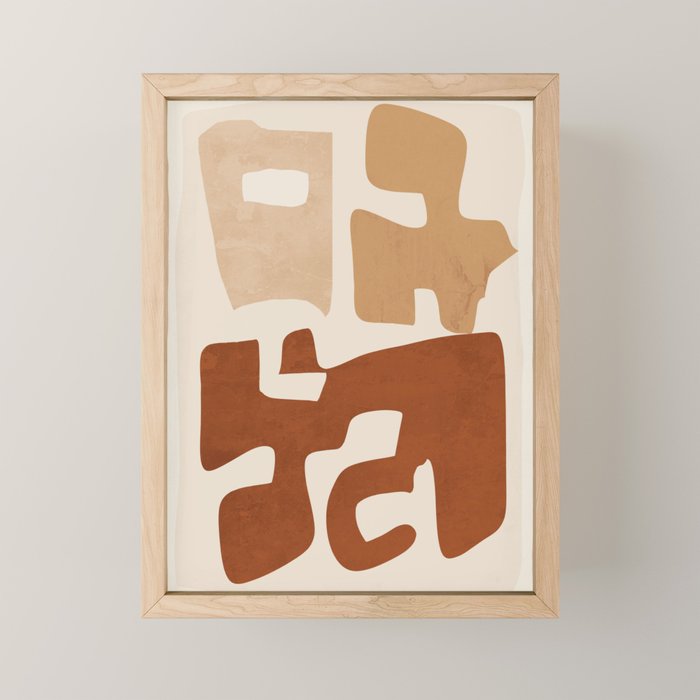 Modern Abstract Shapes 111 Mini Art Print Gallery Image 1