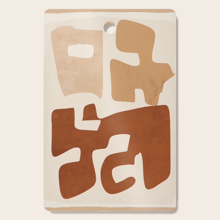 Modern Abstract Shapes 111 Cutting Board Gallery Image 1