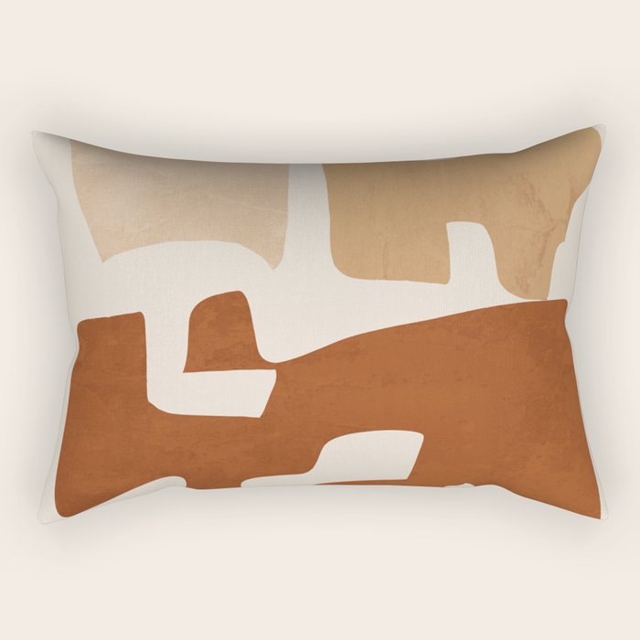 Modern Abstract Shapes 111 Rectangular Pillow Gallery Image 1