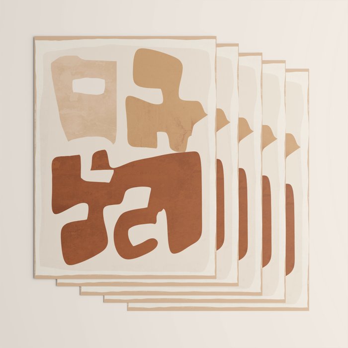 Modern Abstract Shapes 111 Wrapping Paper Gallery Image 3