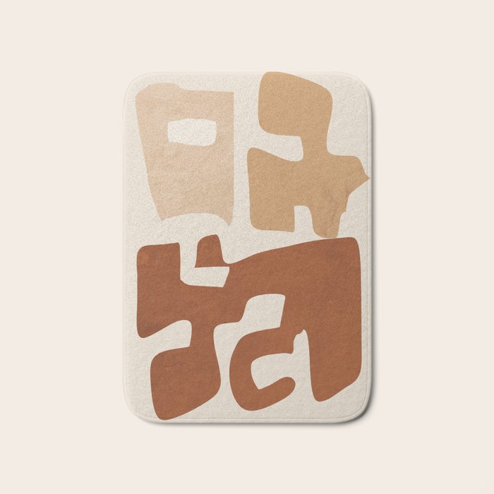 Modern Abstract Shapes 111 Bath Mat Gallery Image 1