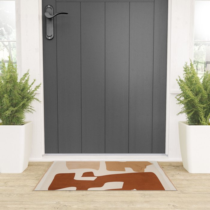 Modern Abstract Shapes 111 Welcome Mat Gallery Image 3
