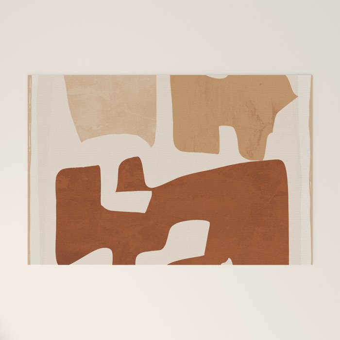 Modern Abstract Shapes 111 Welcome Mat Gallery Image 1