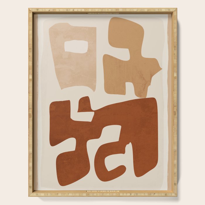 Modern Abstract Shapes 111 Serving Tray Gallery Image 1