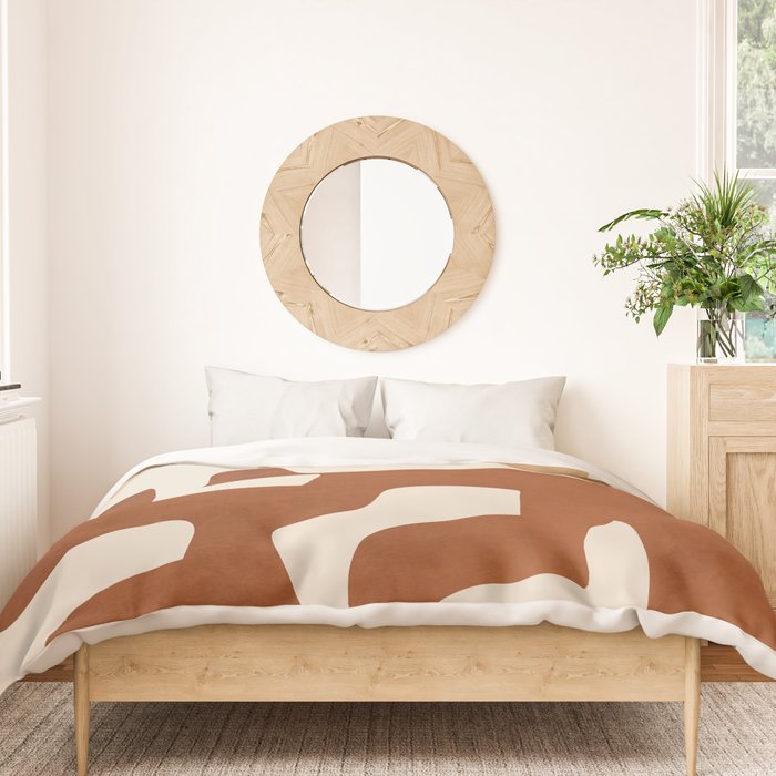 Modern Abstract Shapes 111 Duvet Cover Gallery Image 3