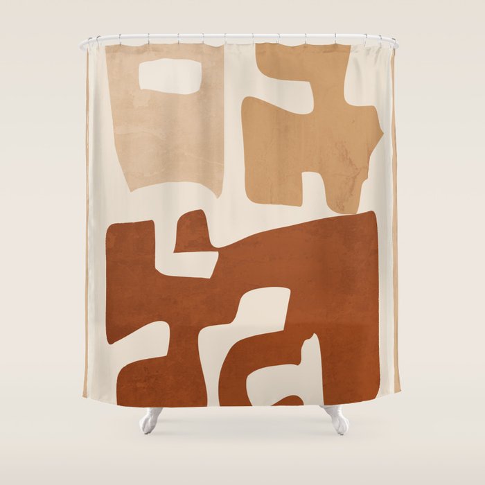 Modern Abstract Shapes 111 Shower Curtain Gallery Image 1