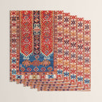 Kazak Southwest Caucasus Carpet Fragment Print Wrapping Paper Gallery Image 3