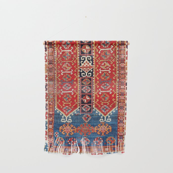 Kazak Southwest Caucasus Carpet Fragment Print Wall Hanging Gallery Image 1