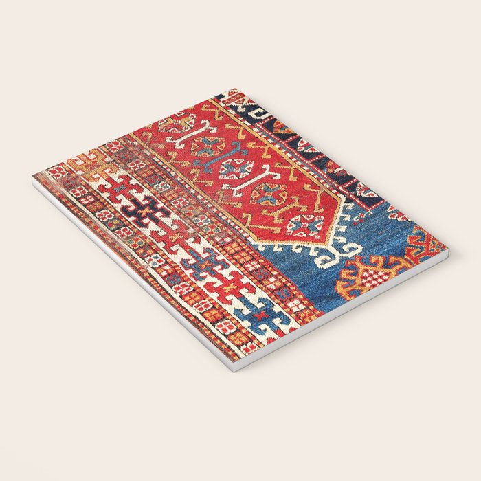 Kazak Southwest Caucasus Carpet Fragment Print Notebook Gallery Image 3