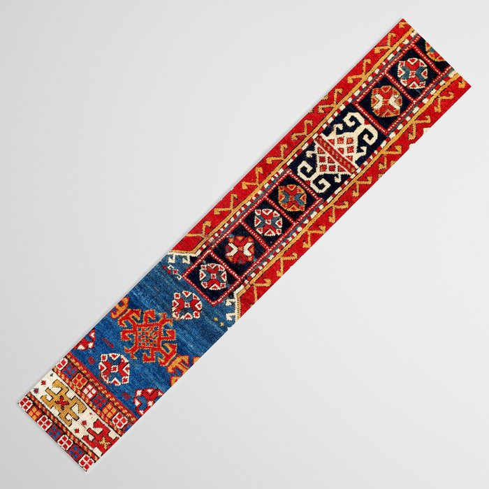 Kazak Southwest Caucasus Carpet Fragment Print Table Runner Gallery Image 3