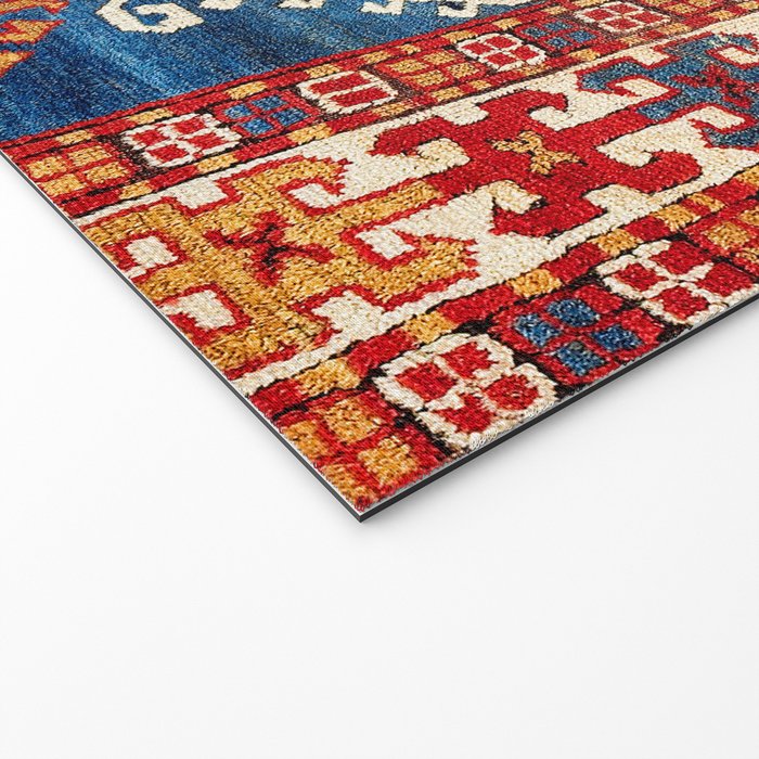 Kazak Southwest Caucasus Carpet Fragment Print Welcome Mat Gallery Image 2
