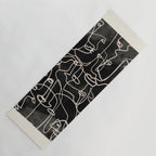 abstract line art faces 4 Yoga Mat Gallery Image 1