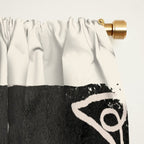 abstract line art faces 4 Window Curtain Gallery Image 2