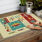Retro Space Age Fun! ©studioxtine Outdoor Rug Gallery Image 2