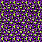 Neon Purple Green Leopard Pattern Coffee Mug Gallery Image 2