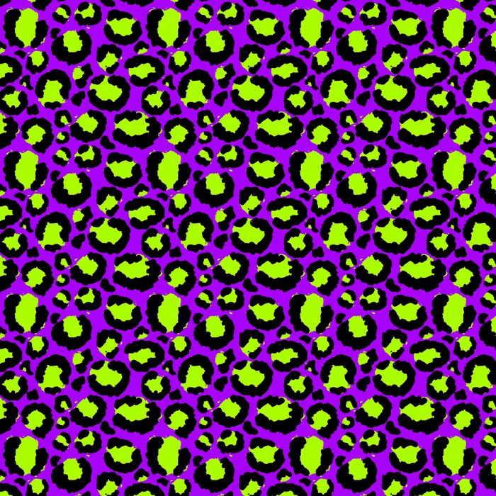 Neon Purple Green Leopard Pattern Coffee Mug Gallery Image 2