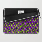 Neon Purple Green Leopard Pattern Laptop Sleeve Gallery Image 2