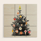 Decorated christmas tree Wood Wall Art Gallery Image 1
