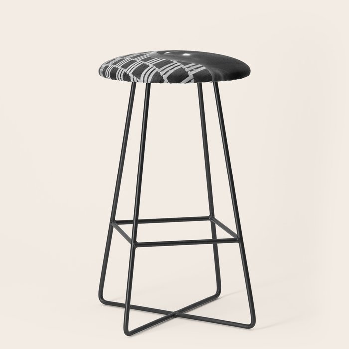 Pieces of You, Stark Modern Architecture and Male Sculpture black and white art photography Stool Gallery Image 1